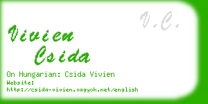 vivien csida business card